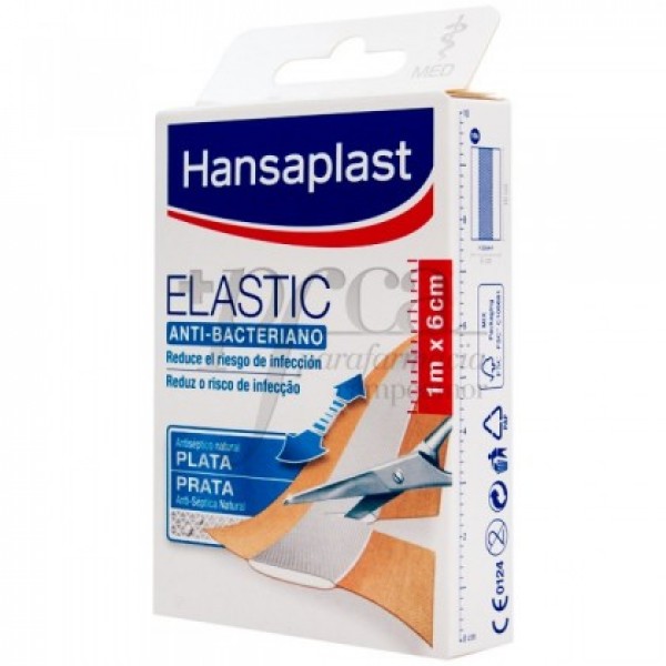 Hansaplast Elastic Anti-bacteriano 1m X 6cm